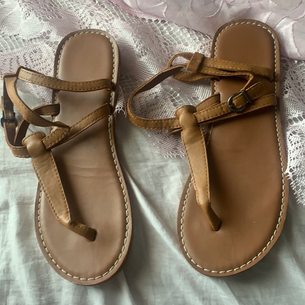 Tan sandals
